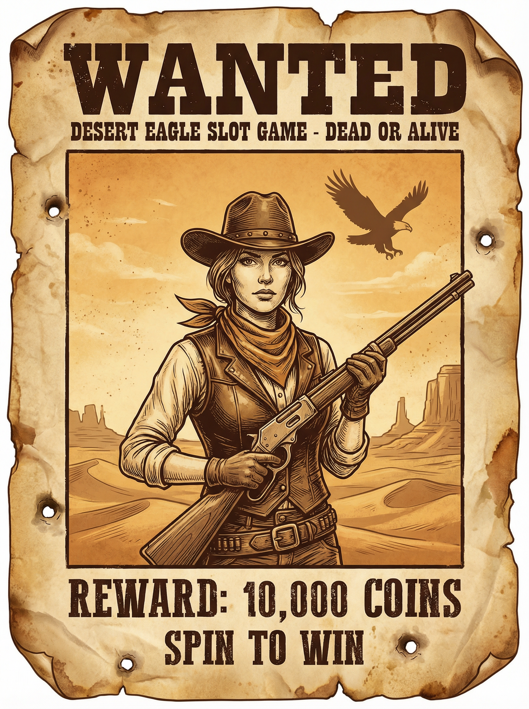 赏金女王 - 热门老虎机游戏《沙漠之鹰》