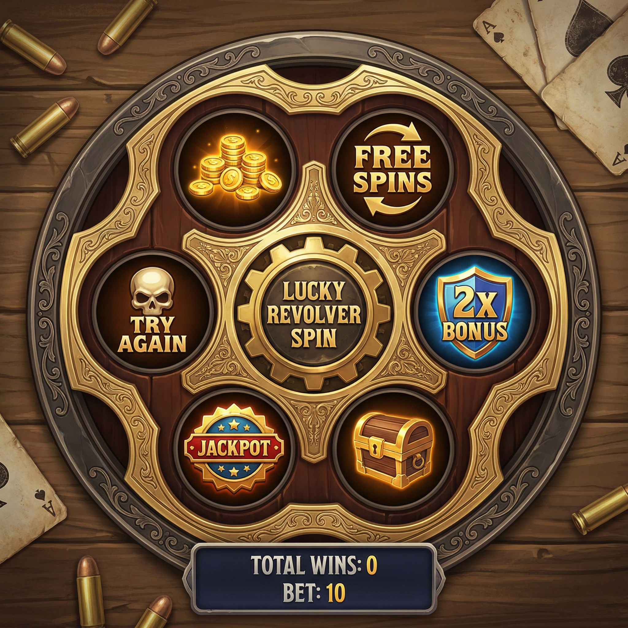 赏金女王 - 幸运左轮抽奖转盘